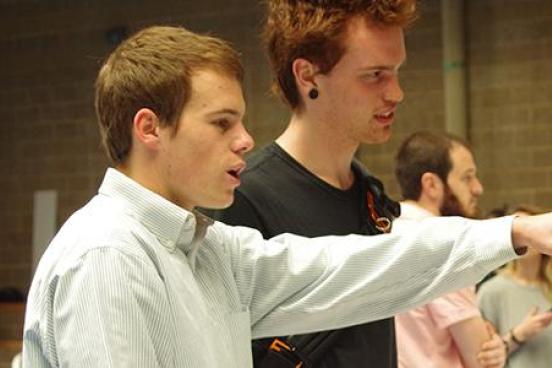 Photo of two students